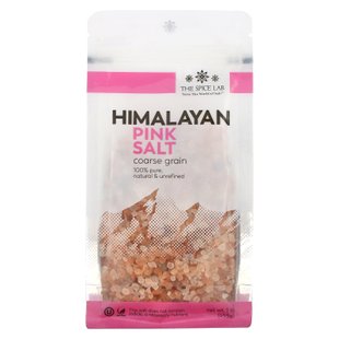 Чистая гималайская розовая соль, грубая, Pure Himalayan Pink Salt, Coarse, The Spice Lab, 453 г купить в Киеве и Украине