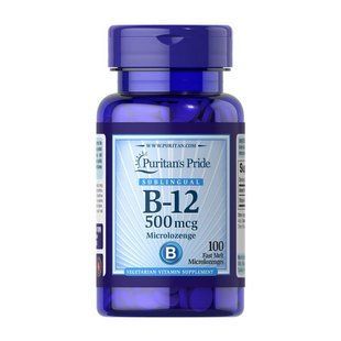 Puritan's Pride, Vitamin B-12 500 mcg, 100 microlozenges