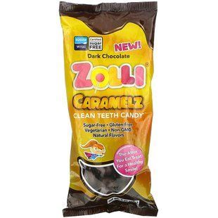 Candies with Dark Chocolate, Zolli Caramelz, Dark Chocolate, Zollipops, 85 g