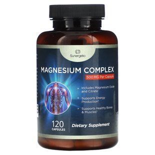 Sunergetic, Magnesium Complex, 500 mg, 120 Capsules купить в Киеве и Украине