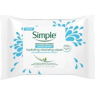 Зволожуючі очищаючі серветки, Simple Skincare, 25 шт.