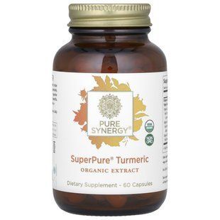 Органический экстракт куркумы The Synergy Company (Organic superpure turmeric extract) 500 мг 60 капсул купить в Киеве и Украине