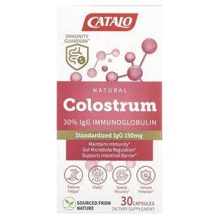 CATALO, Natural Colostrum 30% IgG Immunoglobulin, 30 Capsules купить в Киеве и Украине