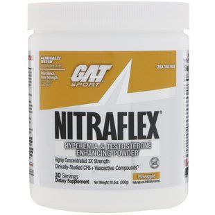 Nitraflex Pineapple, GAT, 10.6 ounces (300 g)