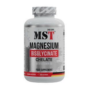 MST, Magnesium Bisglycinate With Vitamin B6, 240 caps купить в Киеве и Украине