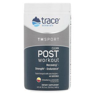 Trace Minerals Post-Workout Powder Strawberry-Lemon 306g