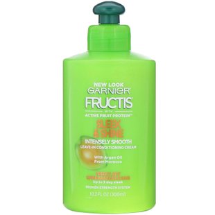 Интенсивно разглаживающий несмываемый ухаживающий крем Garnier (Sleek & Shine Fructis) 300 мл купить в Киеве и Украине