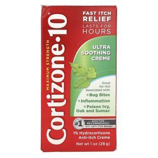 Cortizone 10, Maximum Strength, ультразаспокійливий крем, 28 г (1 унція)