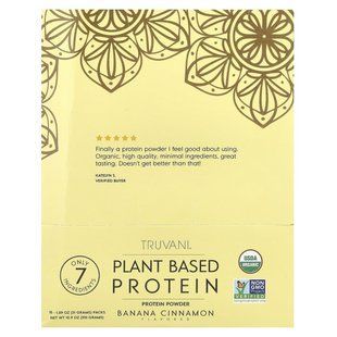 Truvani, Plant Based Protein Powder, Banana Cinnamon , 10 Packs, 1.09 oz (31 g) Each