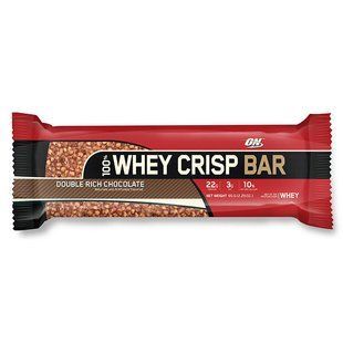 Optimum Nutrition, 100% Whey Crisp Bar, 65 g, double rich chocolate