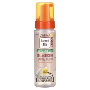 Creme Of Nature, Coconut Milk, Curl Quenching Foaming Mousse, For Natural Hair, 7 fl oz (207 ml) купить в Киеве и Украине