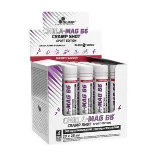 OLIMP, Chela-Mag B6 Cramp Shot Sport Edition, 20 x 25 ml, cherry купить в Киеве и Украине