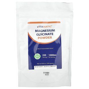 Vitamatic, Magnesium Glycinate Powder, 8.8 oz (250 g) купить в Киеве и Украине
