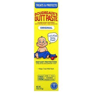 Boudreaux's Butt Paste, Diaper Rash Ointment, Original, 4 oz (113 g) купить в Киеве и Украине