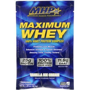Maximum serum, vanilla ice cream, 36.6 g