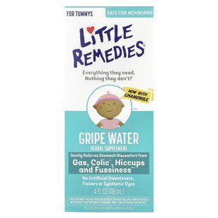 Little Remedies, Gripe Water, для животика, 118 мл (4 жидк. Унции) купить в Киеве и Украине