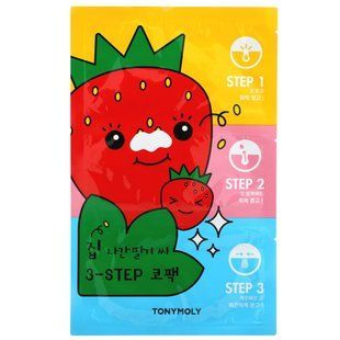 3-ступенчатый пакет для носа, Tony Moly, 1 набор купить в Киеве и Украине