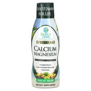 Tropical Oasis, Premium Calcium Magnesium, 16 fl oz (480 ml) купить в Киеве и Украине