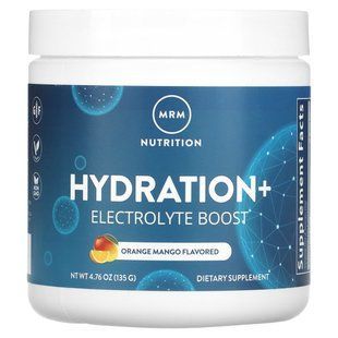 MRM Nutrition, Hydration+ Electrolyte Boost, Orange Mango, 4.67 oz (135 g) купить в Киеве и Украине
