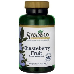 Фрукт Авраамового Дерева, Chasteberry Fruit, Swanson, 400 мг, 120 капсул купить в Киеве и Украине