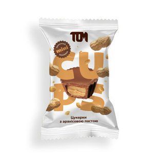 TOM peanut butter, Цукерки з арахісовою пастою в молочному шоколадi, 9 g