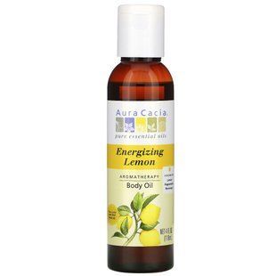 Масло для тела энергетический лимон ароматерапевтическое Aura Cacia (Body Oil) 118 мл купить в Киеве и Украине