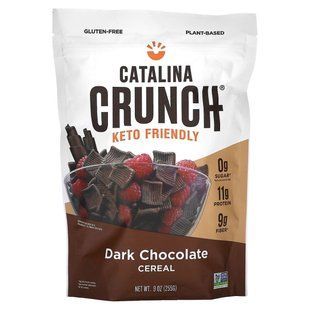 Catalina Crunch, Кето-злаки, темный шоколад, 9 унций (255 г) купить в Киеве и Украине