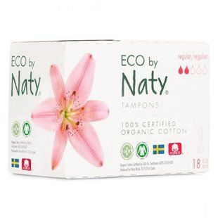 Органические тампоны Regular на 2 капли ECO BY NATY Tampons Regular Digital 18 шт купить в Киеве и Украине