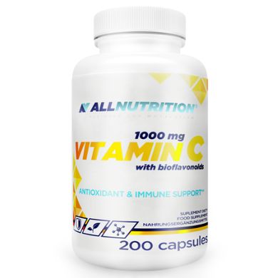 Вітамін C з біофлавоноїдами 1000 мг Allnutrition (Vitamin C With bioflavonoids 1000mg) 200 капсул