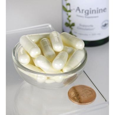 L-Аргінін, L-Arginine, Swanson, 500 мг, 100 капсул