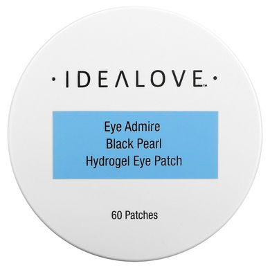 Очна пов'язка для очей з чорним перлами і гідрогелем, Idealove, 60 пластирів