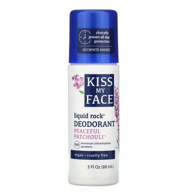 Дезодорант без парабенов жидкий пачули Kiss My Face (Liquid Rock Deodorant) 88 мл купить в Киеве и Украине