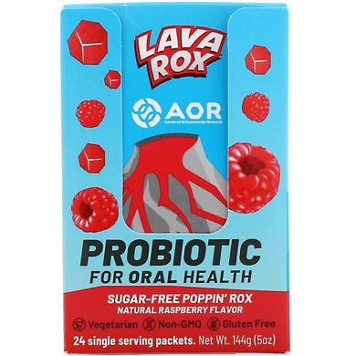 Пробиотик для здоровья полости рта, вкус натуральной малины, Advanced Orthomolecular Research AOR, 24 пакетика по 6 г (0,2 унции) каждый купить в Киеве и Украине