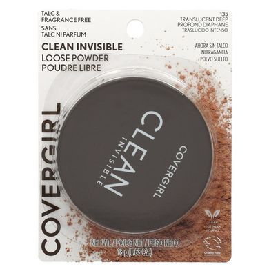 Covergirl, Clean Invisible, Loose Powder, 135 Translucent Deep , 0.63 oz (18 g) купить в Киеве и Украине