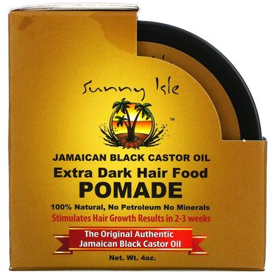 Sunny Isle, Ямайское черное касторовое масло, пищевая помада для очень темных волос, 4 унции купить в Киеве и Украине
