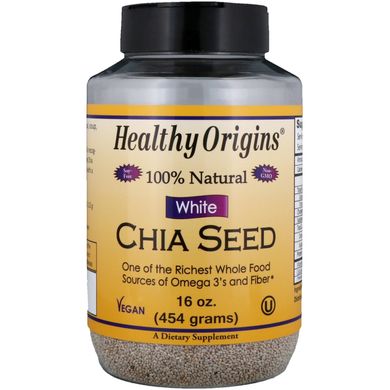 Біле насіння Чіа Healthy Origins (White Chia Seed) 454 г