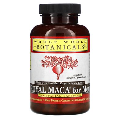Королівська маку для чоловіків, Royal Maca for Men, Whole World Botanicals, 500 мг, 180 капсул
