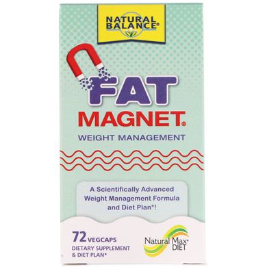 Формула для контролю ваги та для дієти Natural Balance (Fat Magnet Weight Management) 72 рослинних капсул