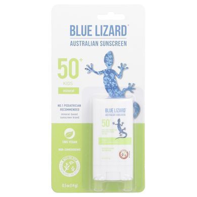 Blue Lizard Australian Sunscreen, Kids, Mineral Sunscreen Stick, SPF 50+, 0.5 oz (14 g)