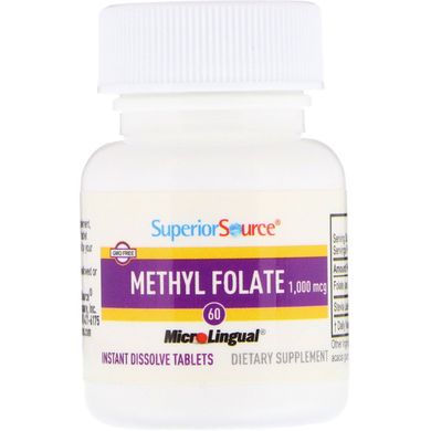 Метилфолат Superior Source (Methyl Folate) 1000 мкг 60 таблеток
