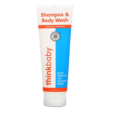 Дитячий шампунь і гель для душу, Baby, Shampoo & Body Wash, Chlorine Remover, Think, 237 мл