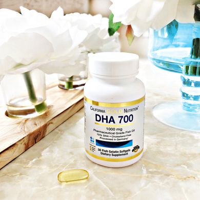 Рыбий жир California Gold Nutrition (DHA 700) 1000 мг 30 капсул купить в Киеве и Украине
