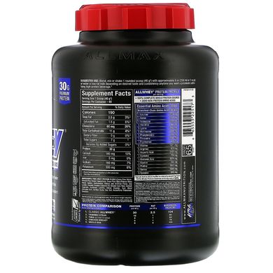 AllWhey Classic, 100% -ний сироватковий білок, французька ваніль, ALLMAX Nutrition, 2,27 кг