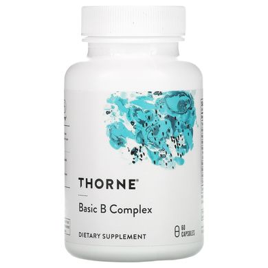 Комплекс основних вітамінів групи B Thorne Research (Basic B Complex) 60 вегетаріанських капсул