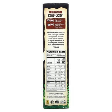 Зернові снеки з шоколадом органік Nature's Path (Crisp Cereal) 325 г