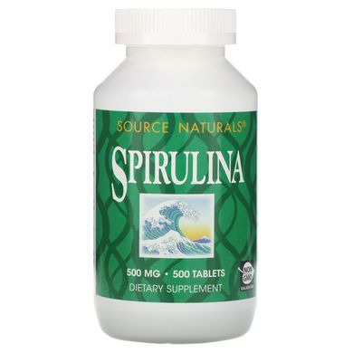 Cпіруліна Source Naturals (Spirulina) 500 мг 500 таблеток