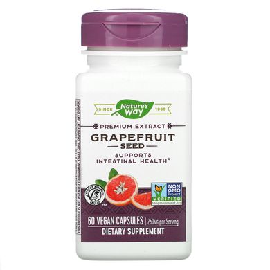Екстракт грейпфрутової кісточки Nature's Way (Grapefruit) 250 мг 60 капсул