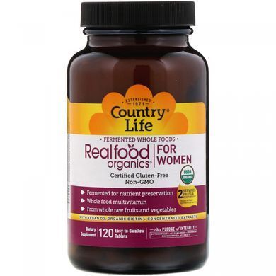 Raw Vitamins for Women Country Life 120 Tablets