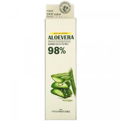 Aloe Vera, 98%, Moisture Soothing Essence, FromNature, 50 ml