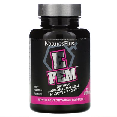 Вітаміни для жінок гормональний баланс Nature's Plus (E Fem for Women) 60 капсул